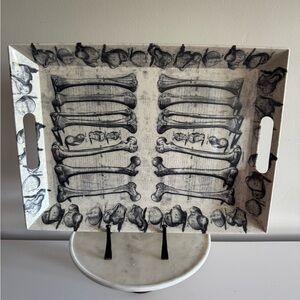 John Derian for Target Skeleton Print Rectangular Tray